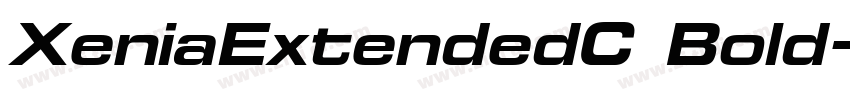 XeniaExtendedC Bold字体转换